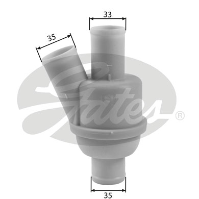 Termostat,lichid racire TH35882 GATES