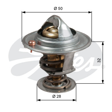 Termostat,lichid racire TH50588G1 GATES