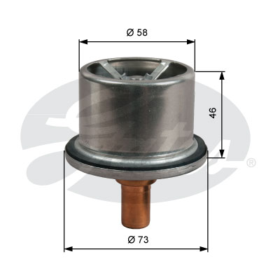 Termostat,lichid racire TH51287G1 GATES