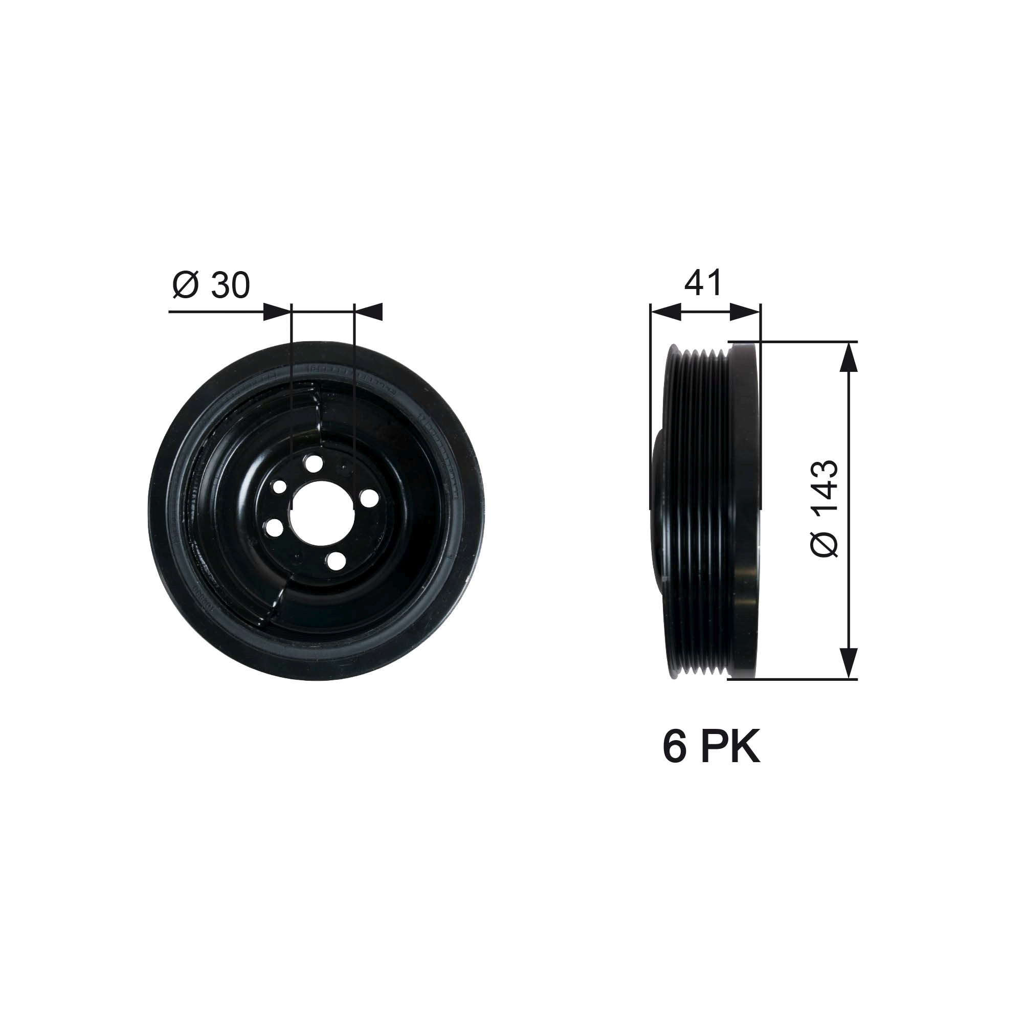 Fulie curea, arbore cotit TVD1031 GATES