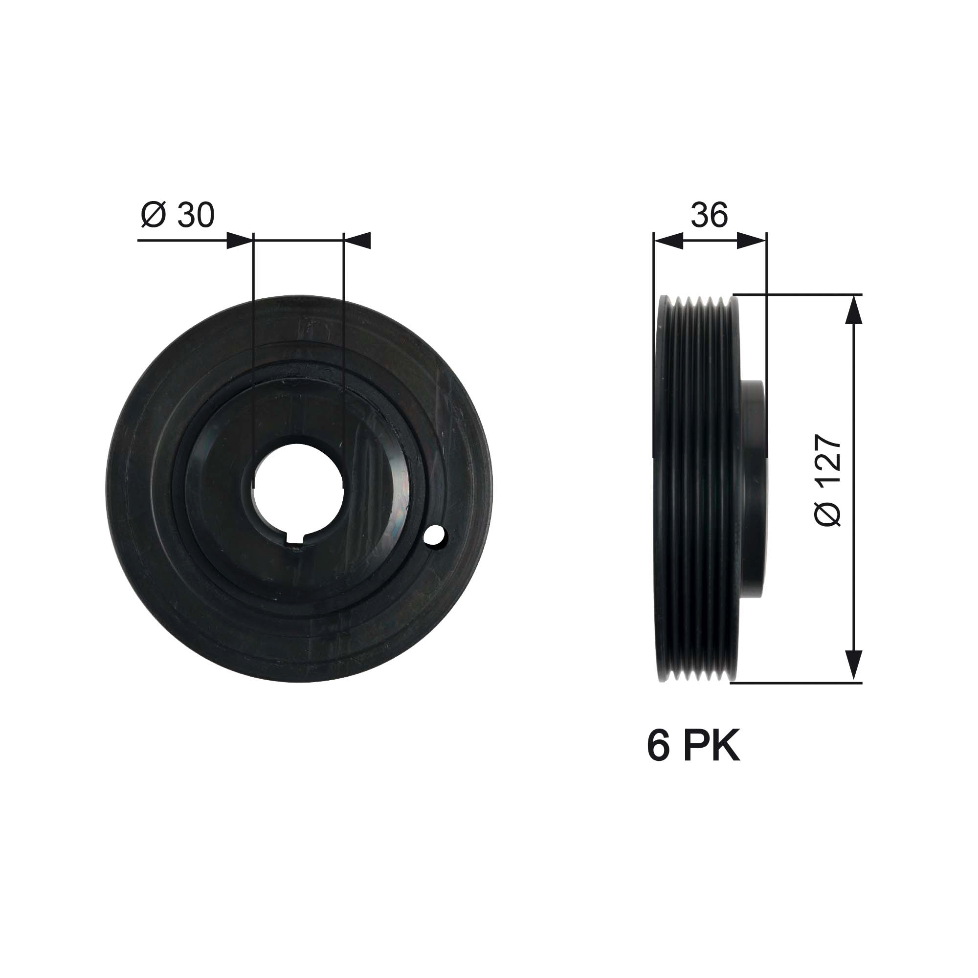 Fulie curea, arbore cotit TVD1097 GATES
