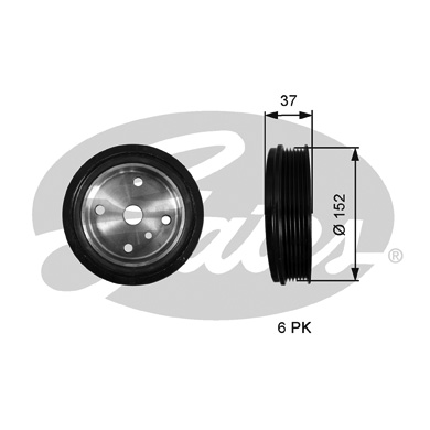 Fulie curea, arbore cotit TVD1137 GATES