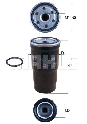 Filtru combustibil KC 100D KNECHT
