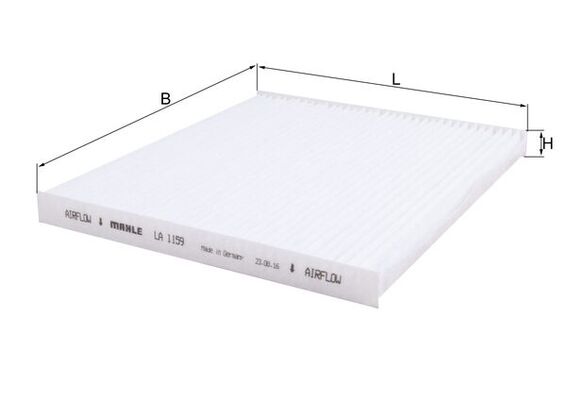 Filtru, aer habitaclu LA 1159 KNECHT