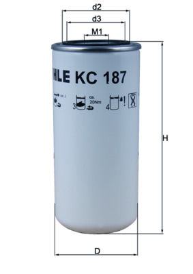 Filtru combustibil KC 187 KNECHT