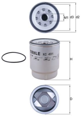 Filtru combustibil KC 491D KNECHT