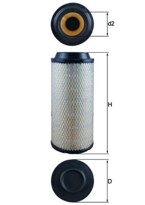 Filtru aer LX 1687 KNECHT