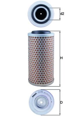 Filtru aer LX 272 KNECHT