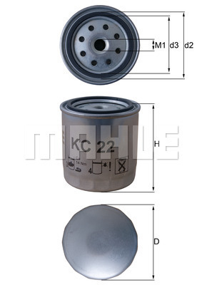 Filtru combustibil KC 22 KNECHT