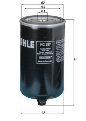 filtru combustibil KC 297 KNECHT