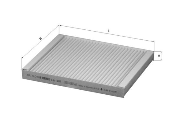 Filtru, aer habitaclu LA 401 KNECHT