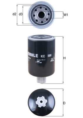 Filtru combustibil KC 580 KNECHT