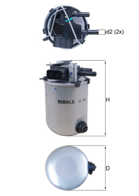 filtru combustibil KL 909 KNECHT