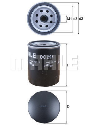 Filtru ulei OC 298 KNECHT