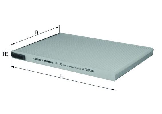 Filtru, aer habitaclu LA 135 KNECHT