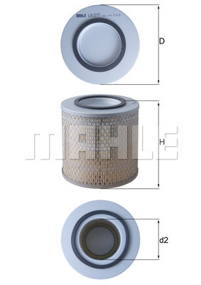 Filtru aer LX 1077 KNECHT