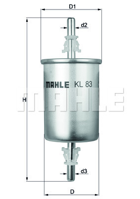 Filtru combustibil KL 83 KNECHT