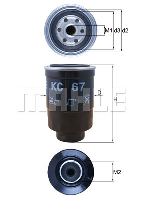 Filtru combustibil KC 67 KNECHT