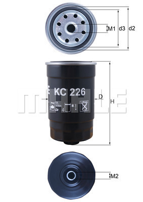 Filtru combustibil KC 226 KNECHT