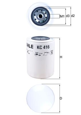 Filtru combustibil KC 416 KNECHT