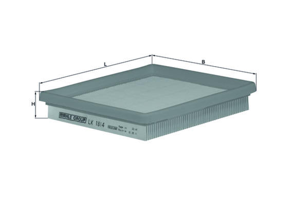 Filtru aer LX 1814 KNECHT