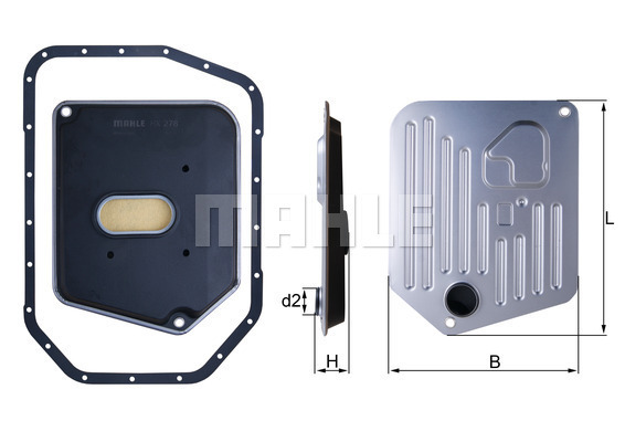 Filtru hidraulic, cutie de viteze automata HX 278D KNECHT