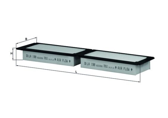 Filtru, aer habitaclu LA 198 KNECHT