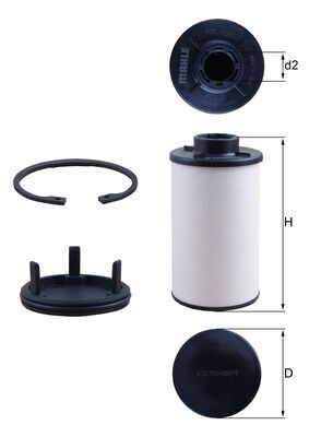 Filtru hidraulic, cutie de viteze automata HX 286 KIT KNECHT