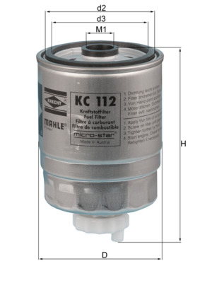 filtru combustibil KC 112 KNECHT