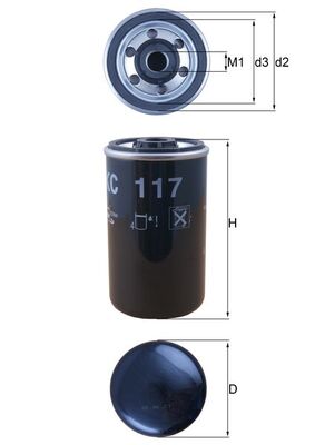 Filtru combustibil KC 117 KNECHT