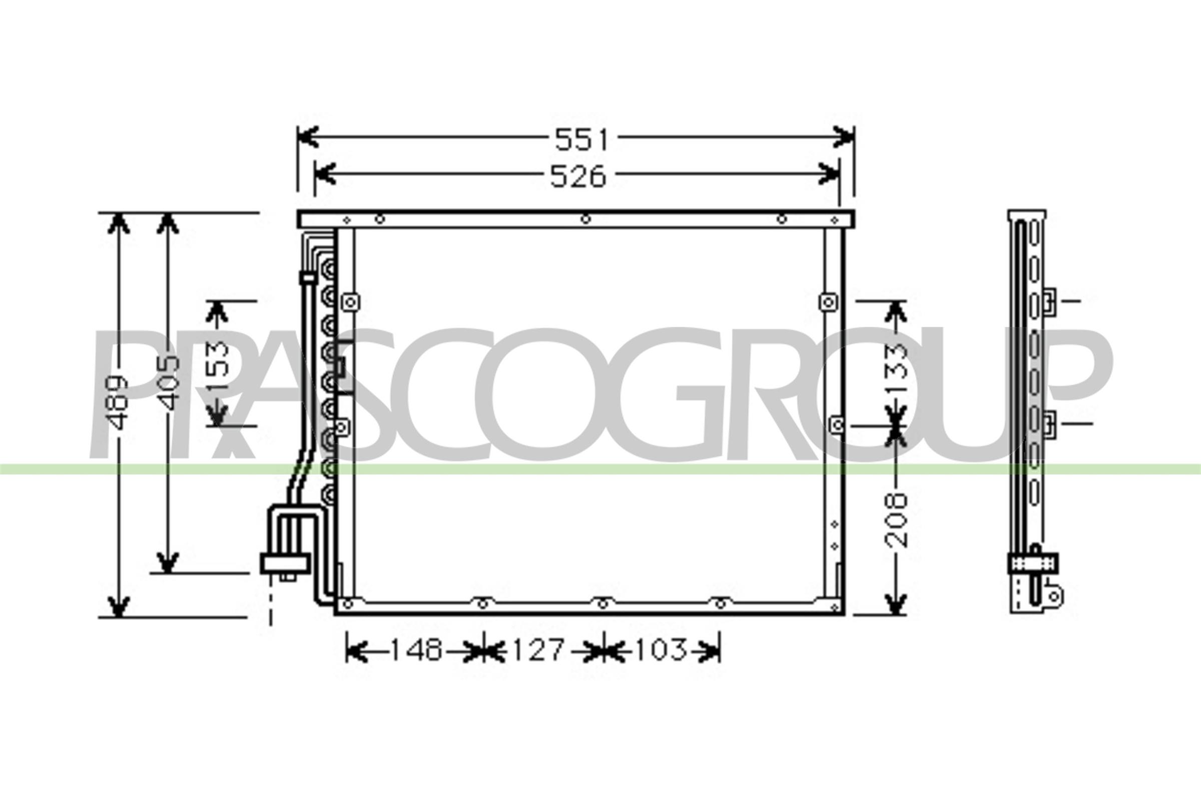 Condensator, climatizare BM014C001 PRASCO