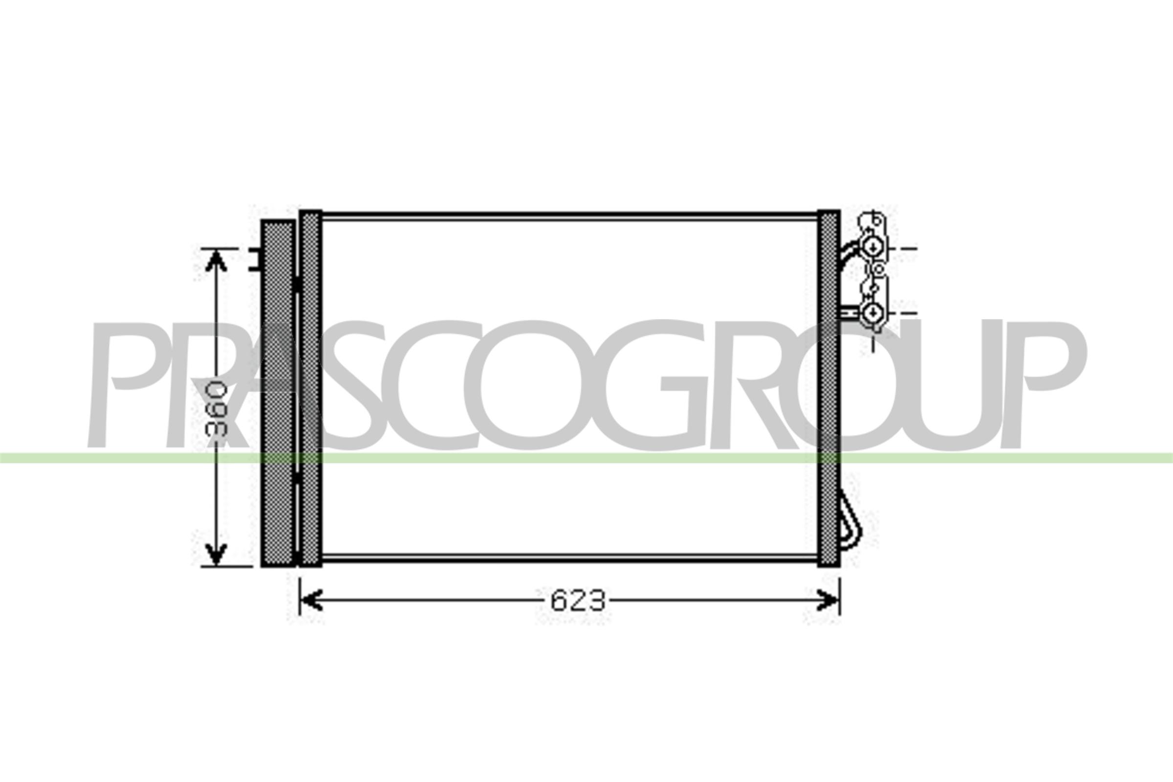 Condensator, climatizare BM024C001 PRASCO