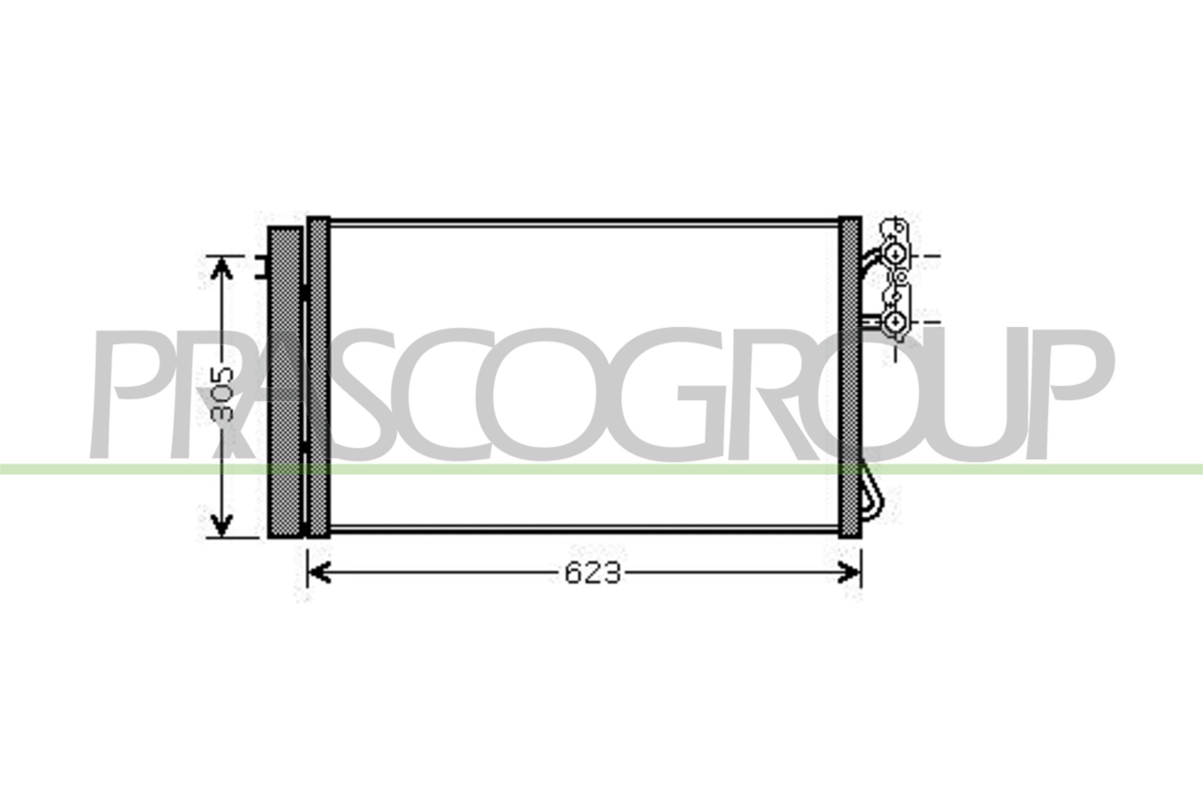 Condensator, climatizare BM024C002 PRASCO