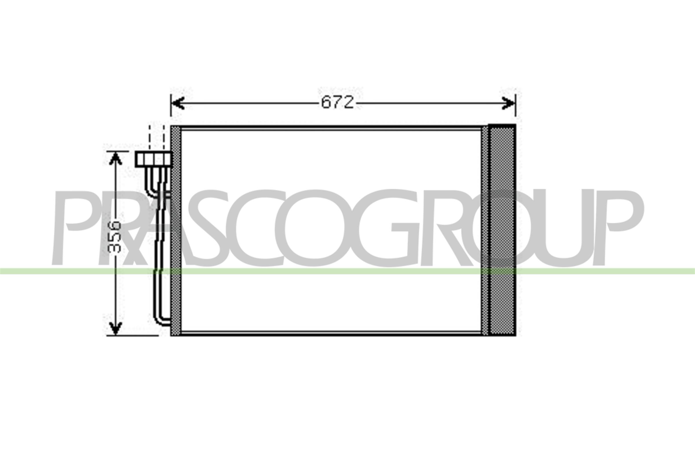 Condensator, climatizare BM046C001 PRASCO