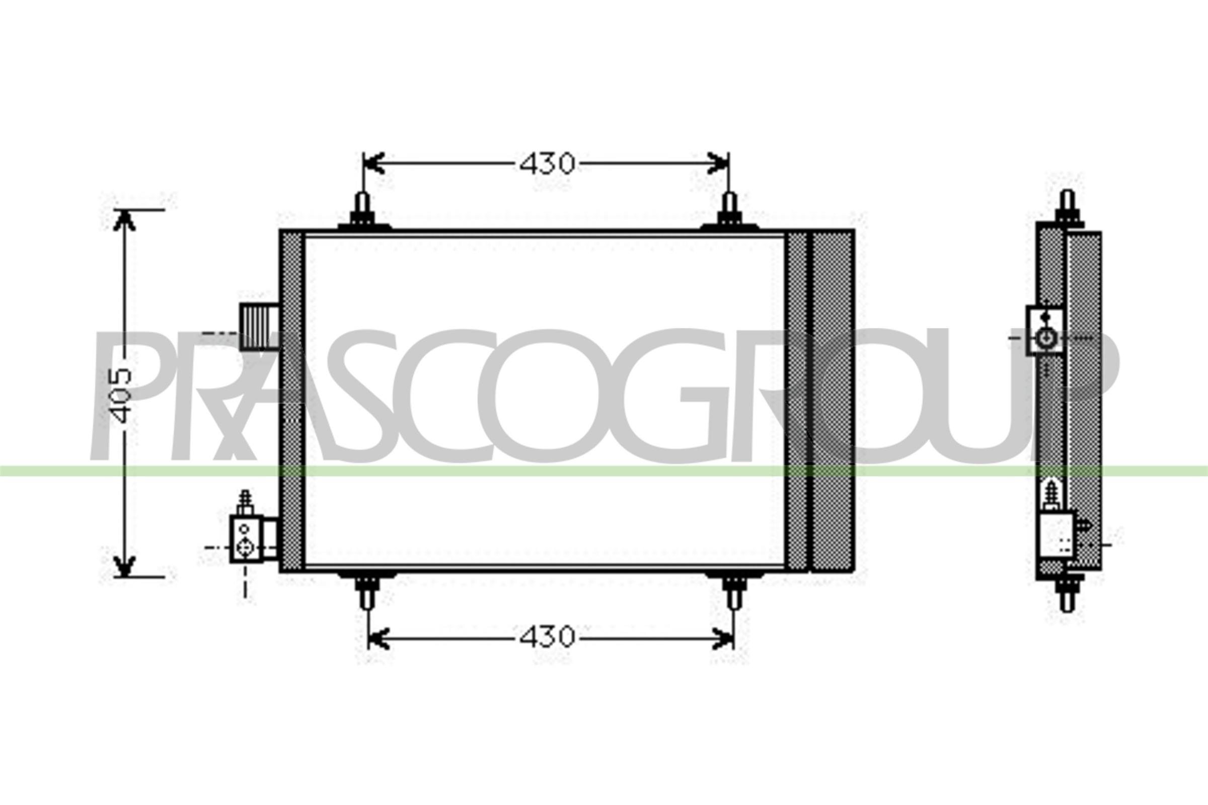 Condensator, climatizare CI422C001 PRASCO