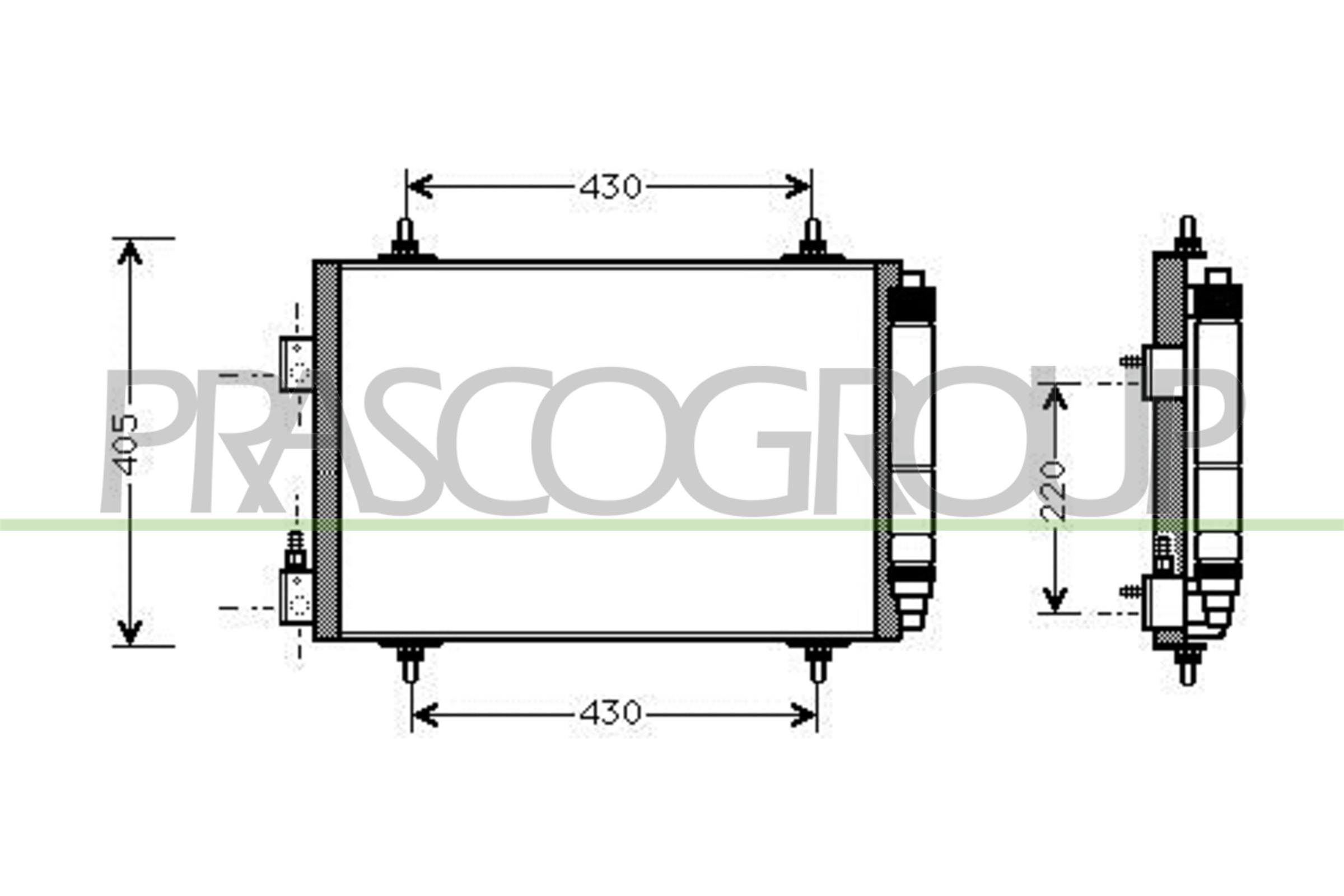 Condensator, climatizare CI520C001 PRASCO
