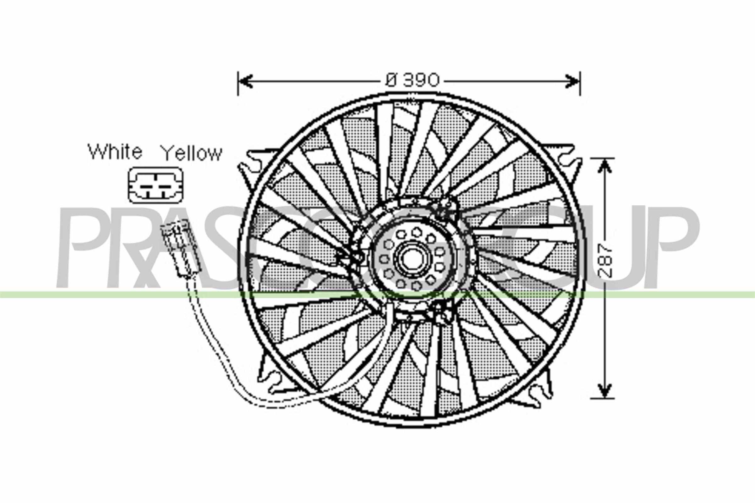 Ventilator, radiator CI520F001 PRASCO