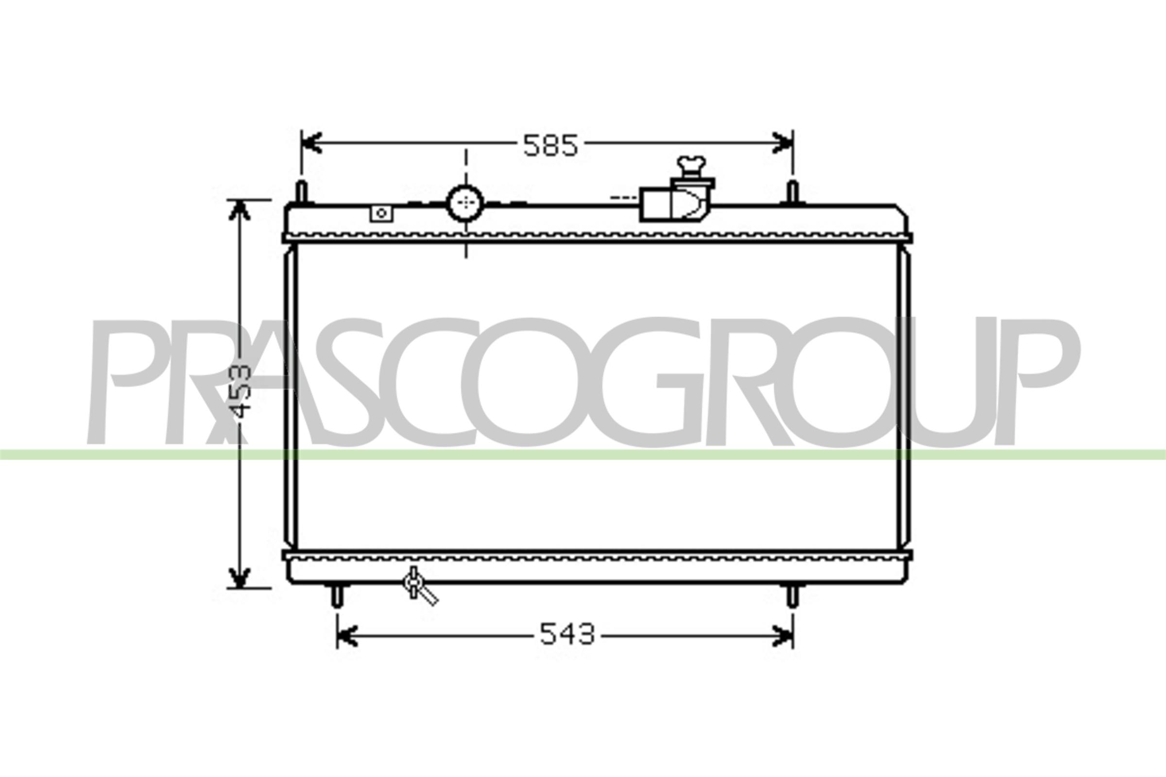 Radiator, racire motor CI520R001 PRASCO