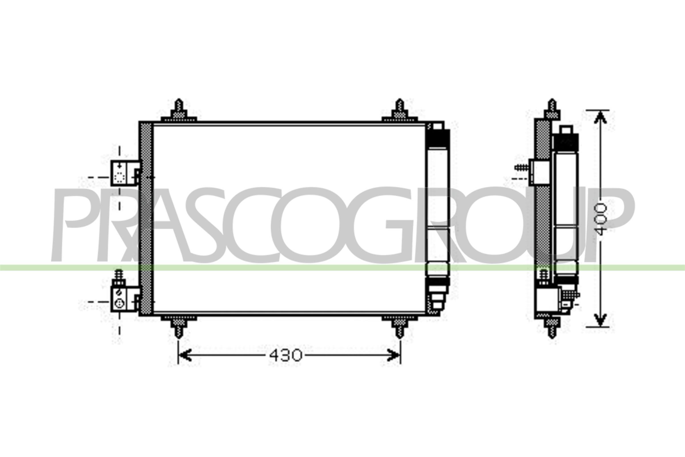Condensator, climatizare CI522C002 PRASCO