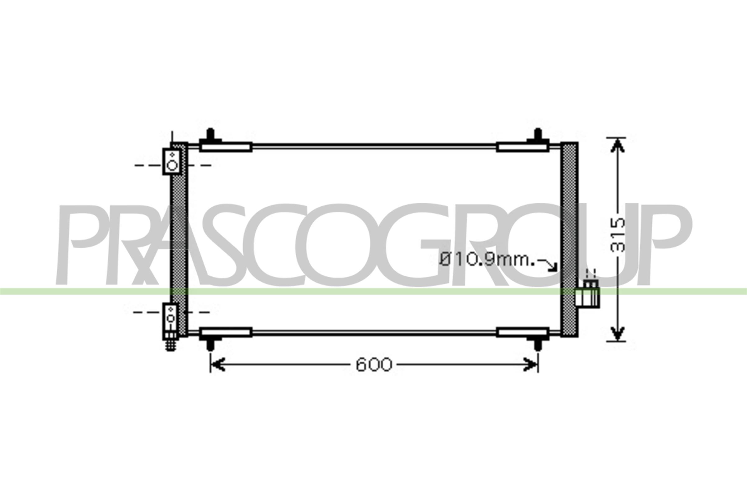 Condensator, climatizare CI522C003 PRASCO