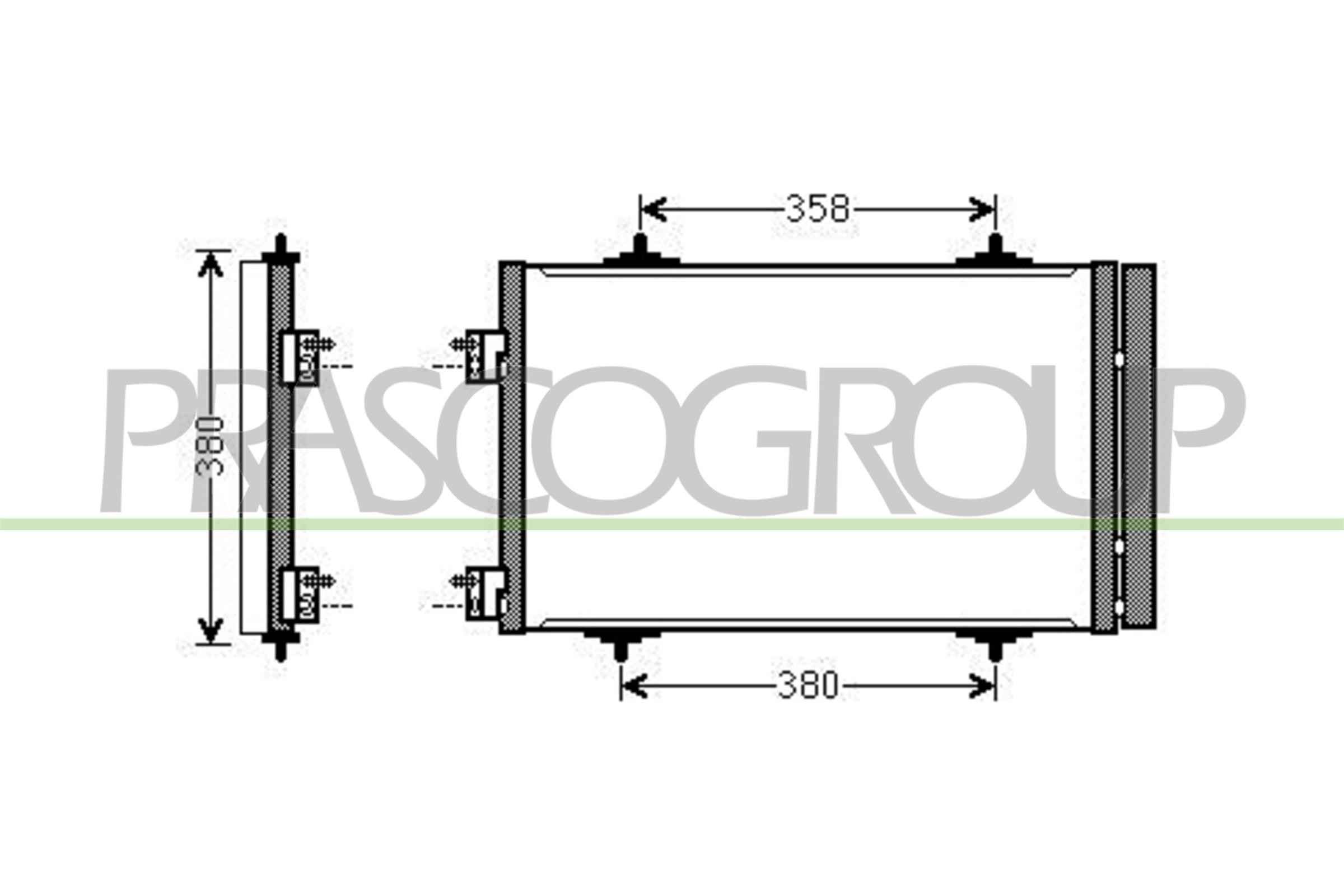 Condensator, climatizare CI523C005 PRASCO