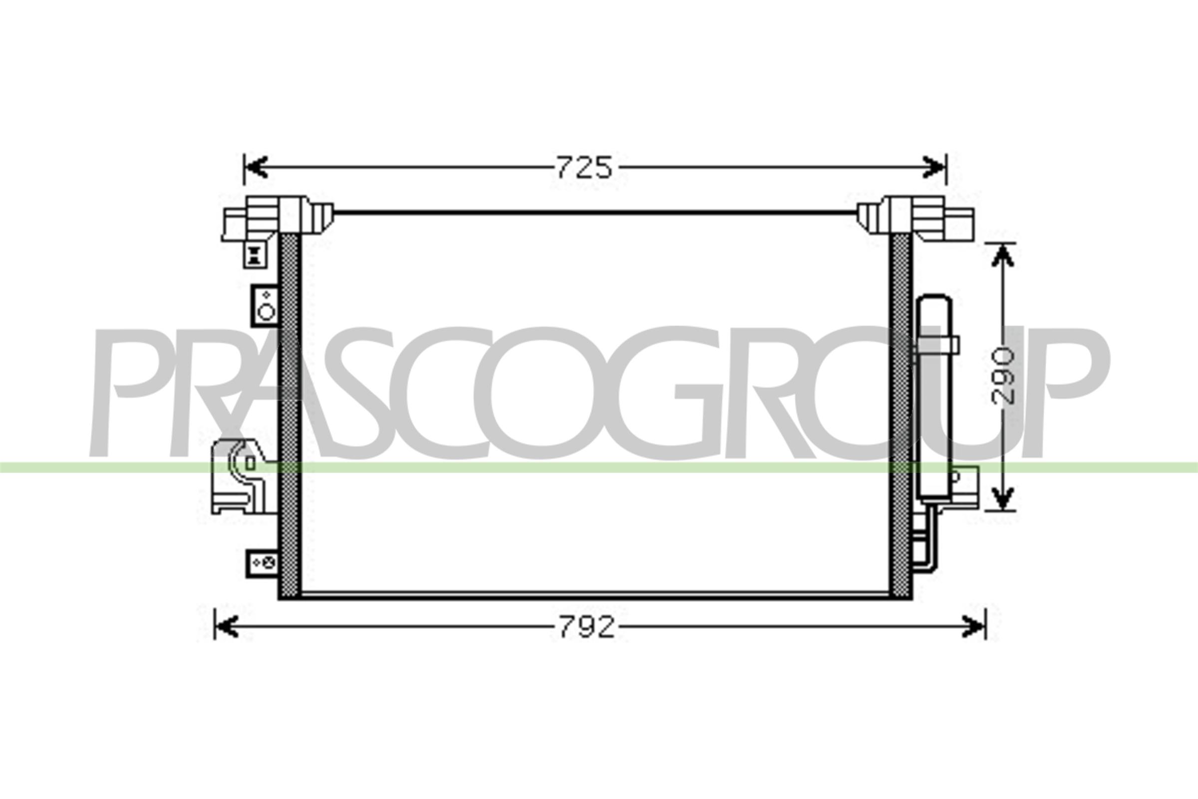 Condensator, climatizare CI802C001 PRASCO