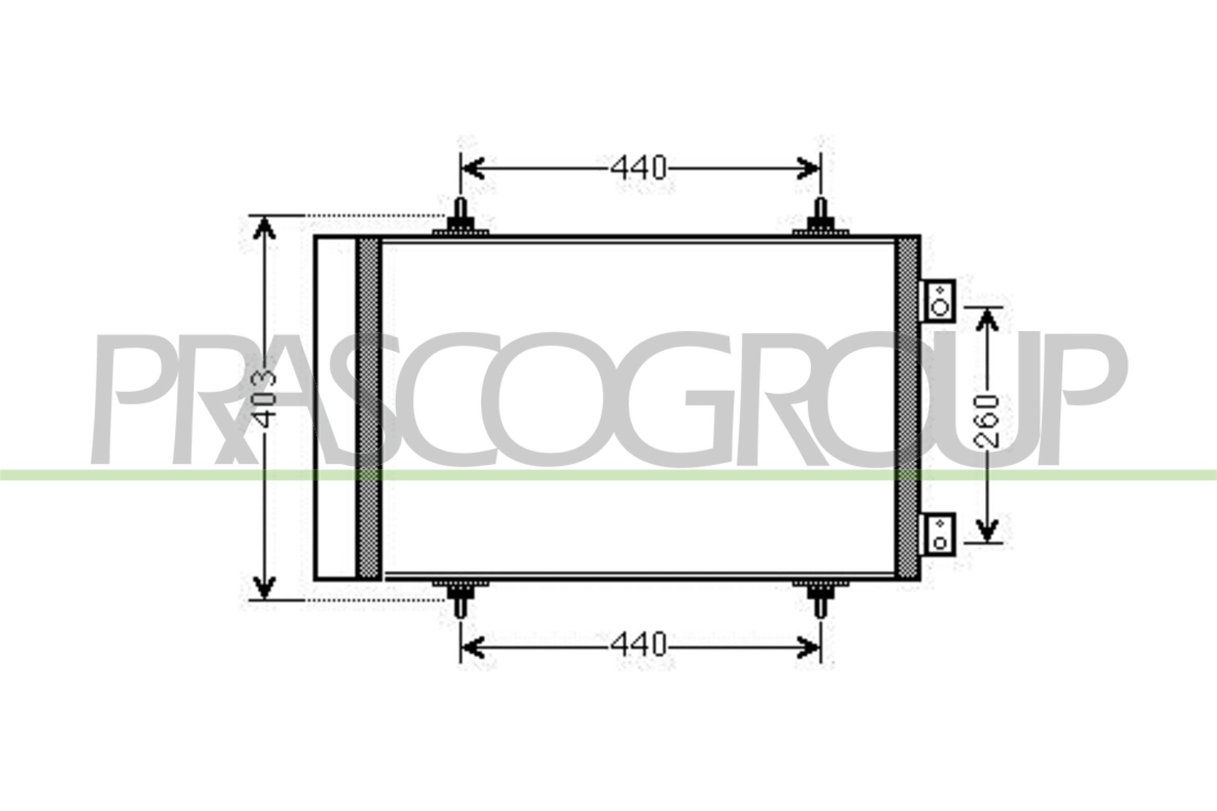 Condensator, climatizare CI942C002 PRASCO