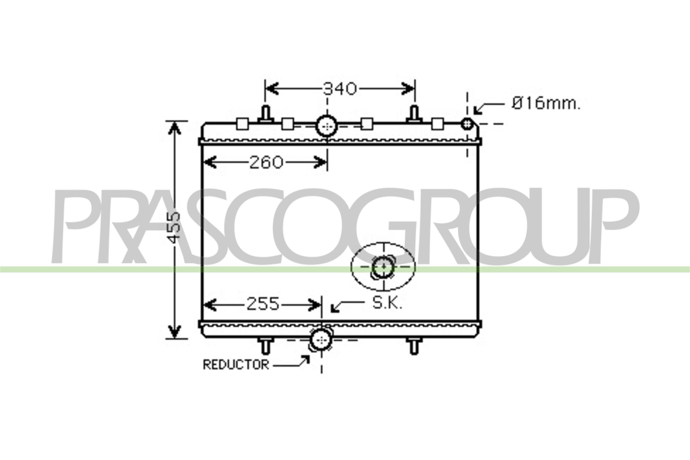 Radiator, racire motor CI942R002 PRASCO