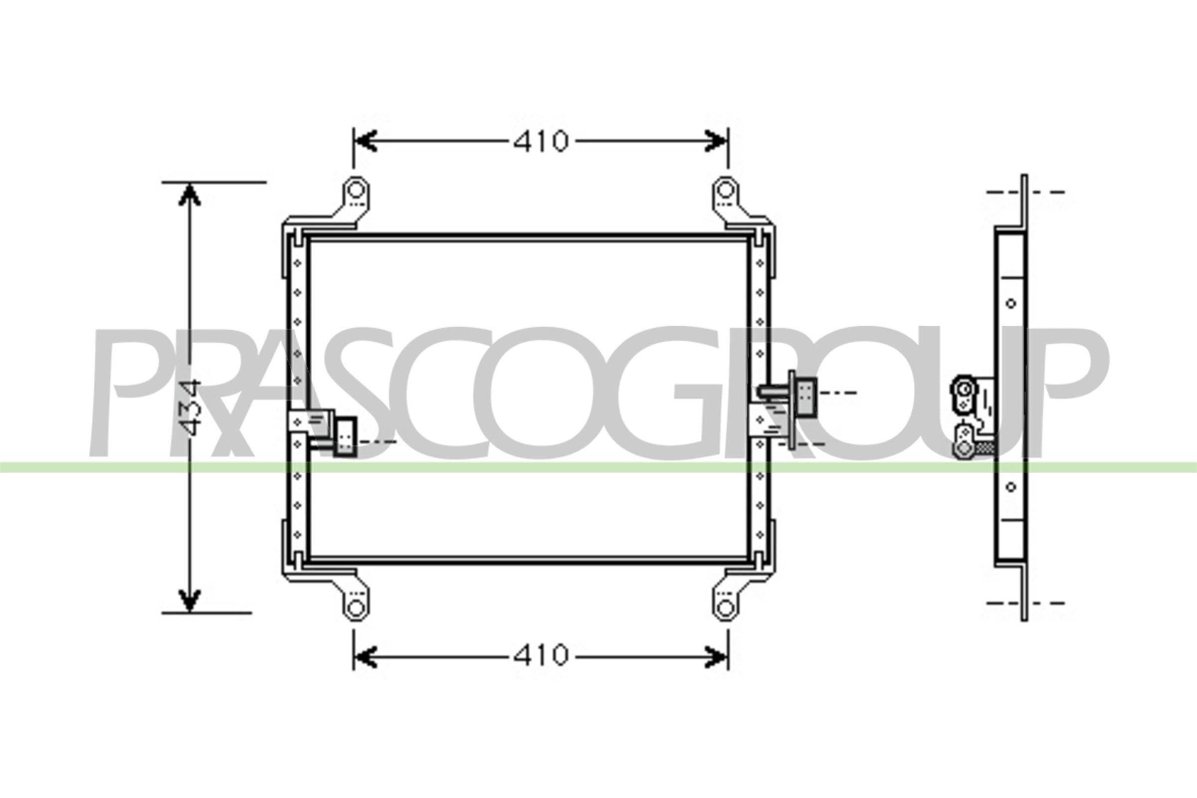 Condensator, climatizare CI950C003 PRASCO