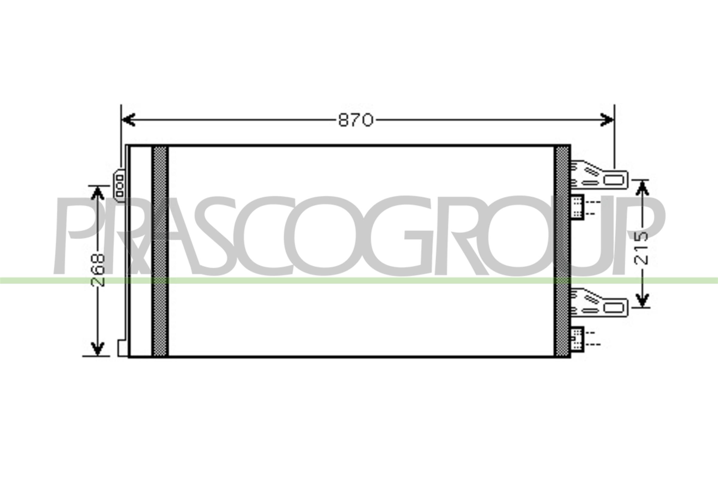 Condensator, climatizare CI954C001 PRASCO