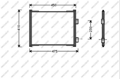 Condensator, climatizare FD006C001 PRASCO