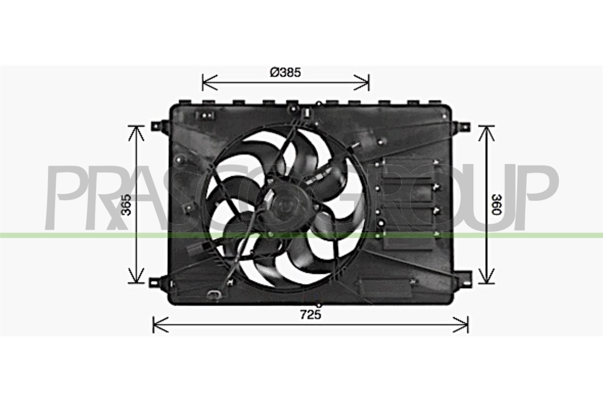 Ventilator, radiator FD079F001 PRASCO