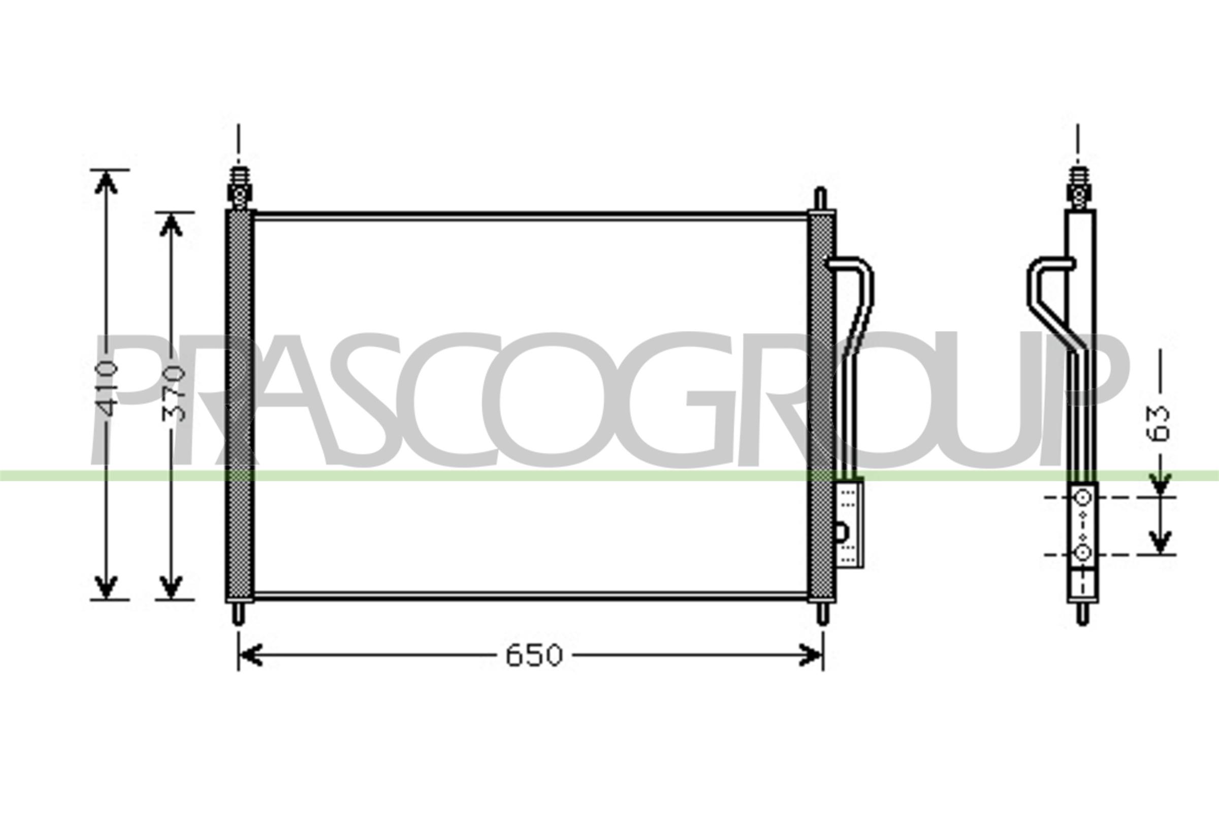 Condensator, climatizare FD420C001 PRASCO