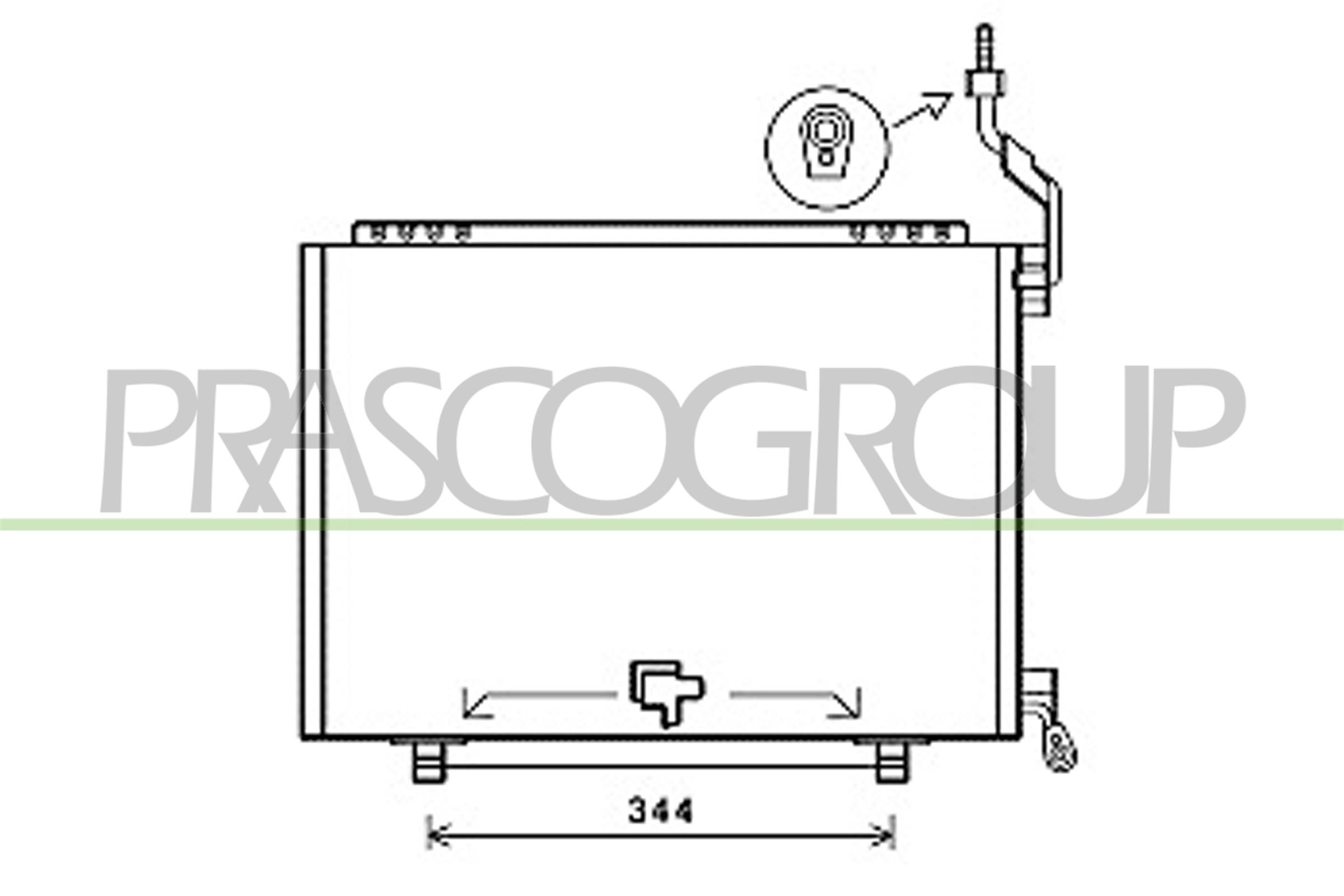 Condensator, climatizare FD602C008 PRASCO